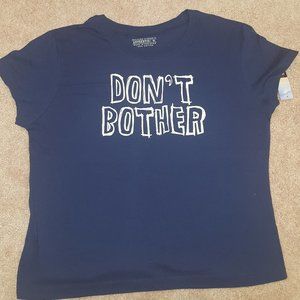 Navy "Don't Bother" Tee